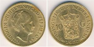 10 Gulden Königreich der Niederlande (1815 - ) Gold Wilhelmina (Niederlande)(1880 - 1962)