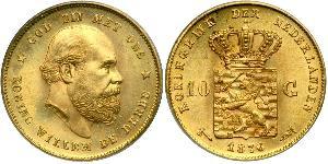 10 Gulden Königreich der Niederlande (1815 - ) Gold 