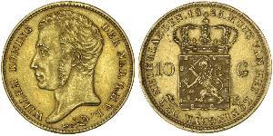 10 Gulden Königreich der Niederlande (1815 - ) Gold William I of the Netherlands (1772 - 1843)