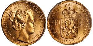 10 Gulden Königreich der Niederlande (1815 - ) Gold Wilhelmina (Niederlande)(1880 - 1962)