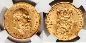 10 Gulden Königreich der Niederlande (1815 - ) Gold 