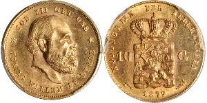 10 Gulden Königreich der Niederlande (1815 - ) Gold 