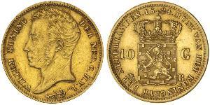 10 Gulden Königreich der Niederlande (1815 - ) Gold William I of the Netherlands (1772 - 1843)