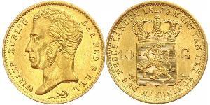 10 Gulden Königreich der Niederlande (1815 - ) Gold William I of the Netherlands (1772 - 1843)