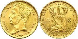 10 Gulden Königreich der Niederlande (1815 - ) Gold William I of the Netherlands (1772 - 1843)