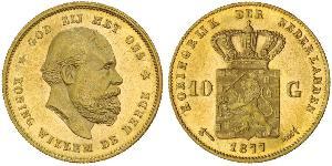 10 Gulden Königreich der Niederlande (1815 - ) Gold 