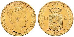 10 Gulden Königreich der Niederlande (1815 - ) Gold Wilhelmina (Niederlande)(1880 - 1962)