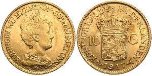 10 Gulden Königreich der Niederlande (1815 - ) Gold Wilhelmina (Niederlande)(1880 - 1962)