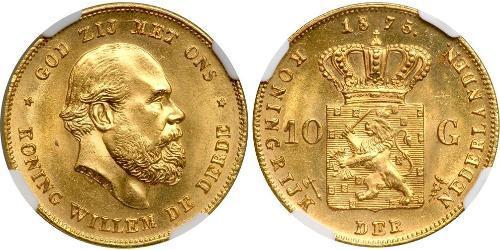 10 Gulden Königreich der Niederlande (1815 - ) Gold 