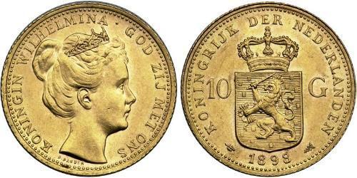 10 Gulden Königreich der Niederlande (1815 - ) Gold Wilhelmina (Niederlande)(1880 - 1962)