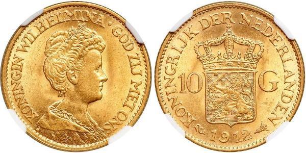 10 Gulden Königreich der Niederlande (1815 - ) Gold Wilhelmina (Niederlande)(1880 - 1962)