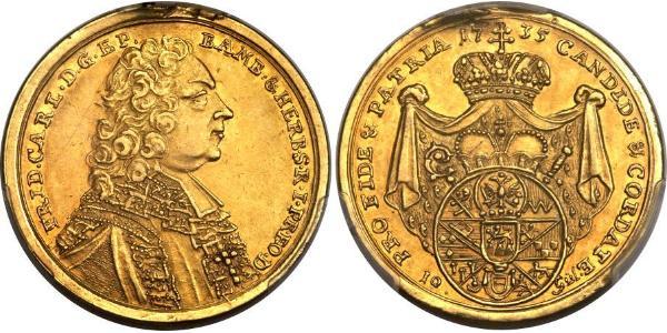 10 Gulden Prince-Bishopric of Bamberg (1245–1802) Gold 