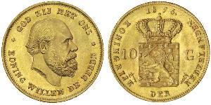 10 Gulden Royaume des Pays-Bas (1815 - ) Or 