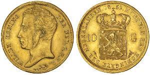 10 Gulden Royaume des Pays-Bas (1815 - ) Or William I of the Netherlands (1772 - 1843)