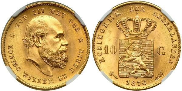 10 Gulden Royaume des Pays-Bas (1815 - ) Or 