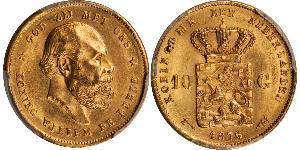 10 Gulden Regno dei Paesi Bassi (1815 - ) Oro 