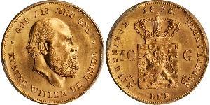 10 Gulden Regno dei Paesi Bassi (1815 - ) Oro 