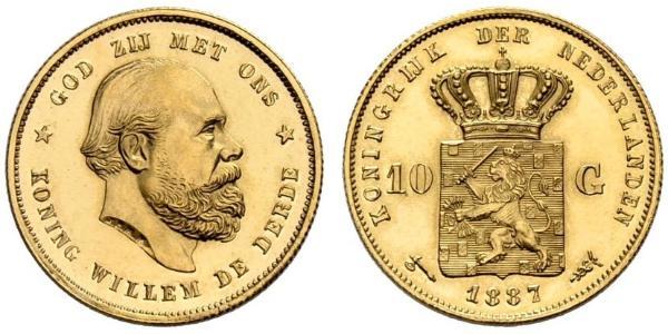 10 Gulden Regno dei Paesi Bassi (1815 - ) Oro 