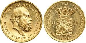 10 Gulden Reino de los Países Bajos (1815 - ) Oro 