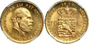 10 Gulden Reino de los Países Bajos (1815 - ) Oro 