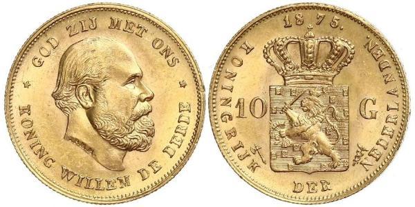 10 Gulden Reino de los Países Bajos (1815 - ) Oro 