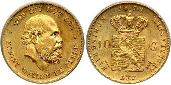 10 Gulden Reino de los Países Bajos (1815 - ) Oro 
