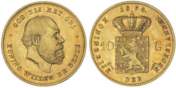 10 Gulden 荷兰王国 金 