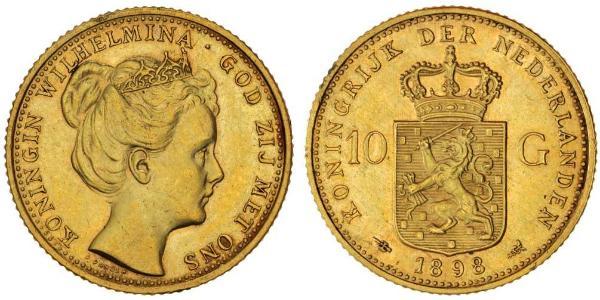 10 Gulden 荷兰王国 金 威廉明娜 (荷兰)