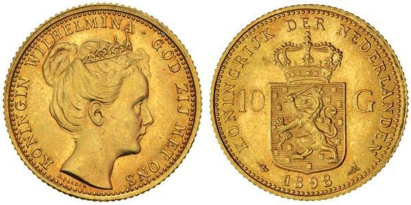 10 Gulden 荷兰王国 金 威廉明娜 (荷兰)