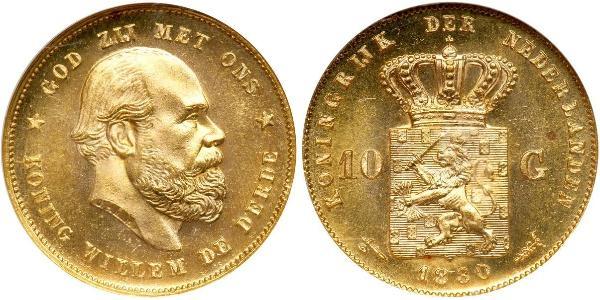10 Gulden 荷兰王国 金 