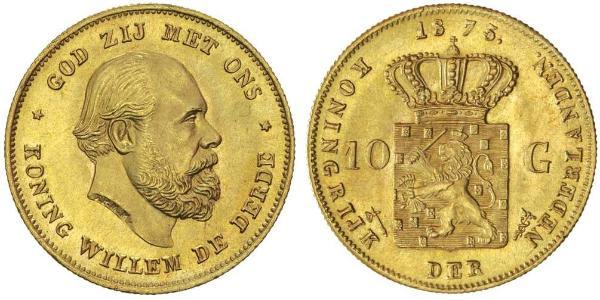 10 Gulden 荷兰王国 金 