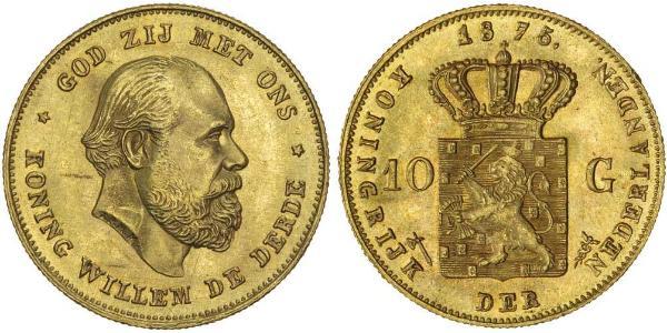 10 Gulden 荷兰王国 金 