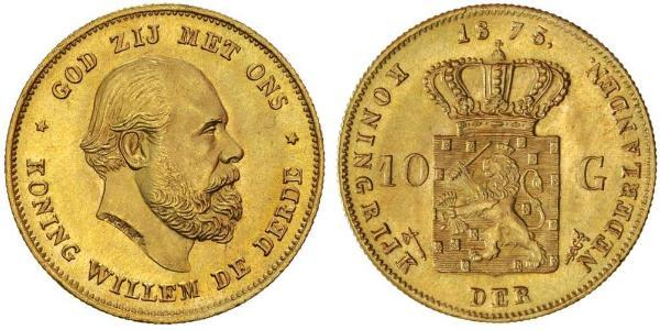 10 Gulden 荷兰王国 金 