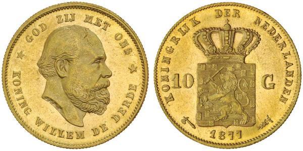 10 Gulden 荷兰王国 金 