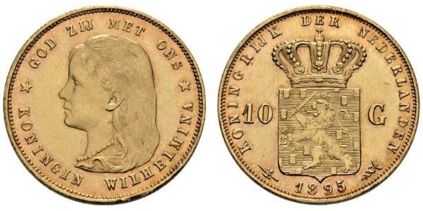 10 Gulden 荷兰王国 金 威廉明娜 (荷兰)