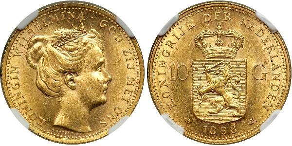 10 Gulden 荷兰王国 金 威廉明娜 (荷兰)