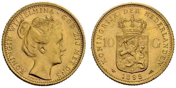 10 Gulden 荷兰王国 金 威廉明娜 (荷兰)