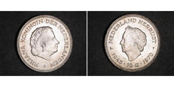 10 Gulden 荷兰王国 銀 朱丽安娜女王
