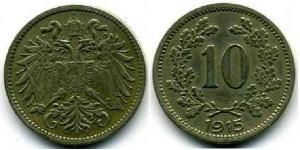 10 Heller Autriche-Hongrie (1867-1918) Cuivre/Zinc/Nickel Franz Joseph I (1830 - 1916)