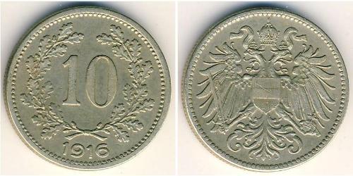 10 Heller Autriche-Hongrie (1867-1918) Cuivre/Zinc/Nickel Franz Joseph I (1830 - 1916)