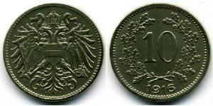 10 Heller Österreich-Ungarn (1867-1918) Kupfer/Zink/Nickel Franz Joseph I (1830 - 1916)