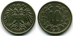 10 Heller Österreich-Ungarn (1867-1918) Kupfer/Zink/Nickel Franz Joseph I (1830 - 1916)