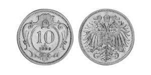 10 Heller Imperio austrohúngaro (1867-1918) Níquel Franz Joseph I (1830 - 1916)