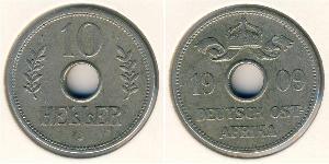 10 Heller German East Africa (1885-1919) 銅/镍 