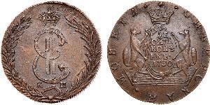 10 Kopek Imperio ruso (1720-1917) Cobre Catalina II (1729-1796)