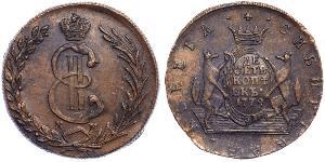 10 Kopek Imperio ruso (1720-1917) Cobre Catalina II (1729-1796)