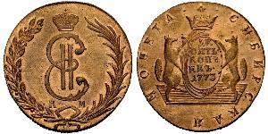 10 Kopeke Russisches Reich (1720-1917) Kupfer Katharina II (1729-1796)