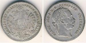 10 Kreuzer Autriche-Hongrie (1867-1918) Argent Franz Joseph I (1830 - 1916)