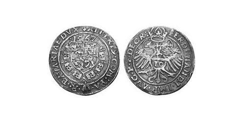 10 Kreuzer Duché de Bavière (907 - 1623) Argent Albert V de Bavière(1528 – 1579)