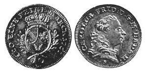 10 Kreuzer Margraviat de Bade-Durlach (1535 - 1771) Argent 